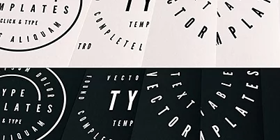 Collage of various logo designs for Adobe Illustrator