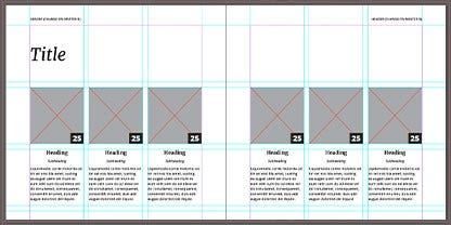 Design your brochure layout with guides to ensure correct printing.