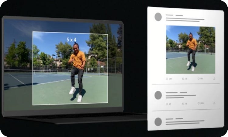 Cropping videos to different aspect ratios for different platforms