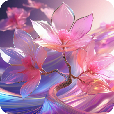 AI generated image of a flowering pink azalea