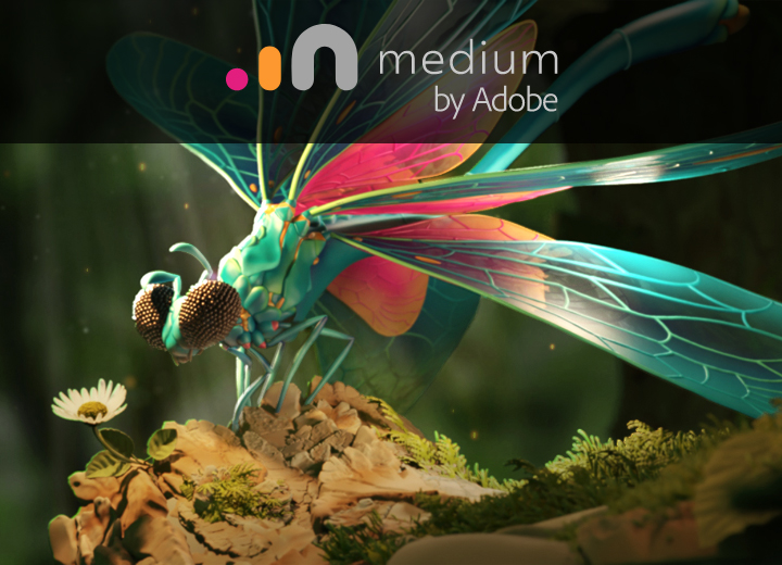 Medium by Adobe marquee background