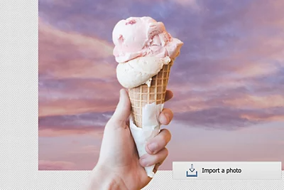 Import a photo for the background