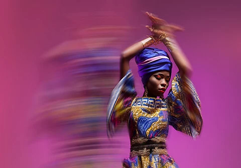 A photo of a person with a Field Blur filter added.