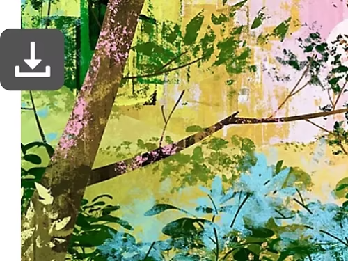 A flower brush effect from a brush pack.