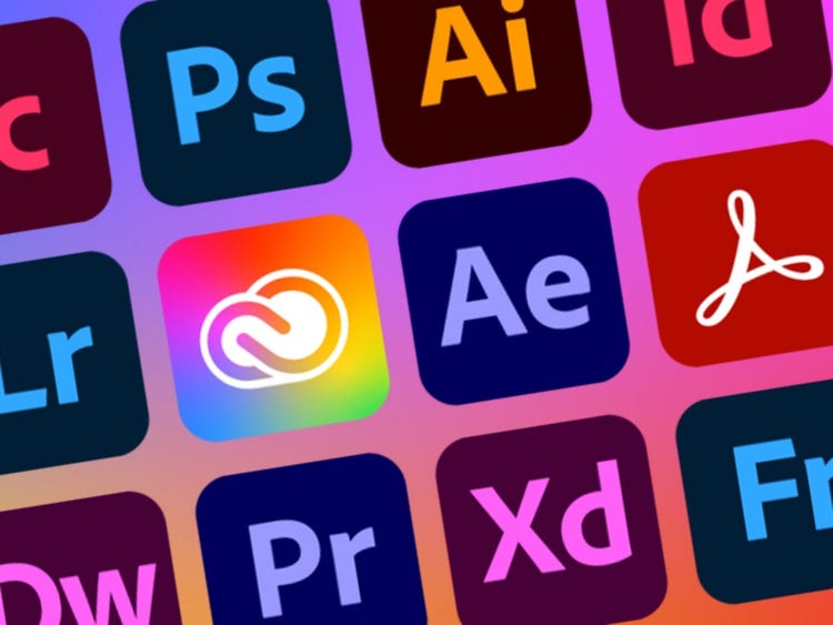 Image of Creative Cloud and other Adobe icons