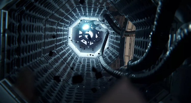 3D VFX of a sci-fi duct