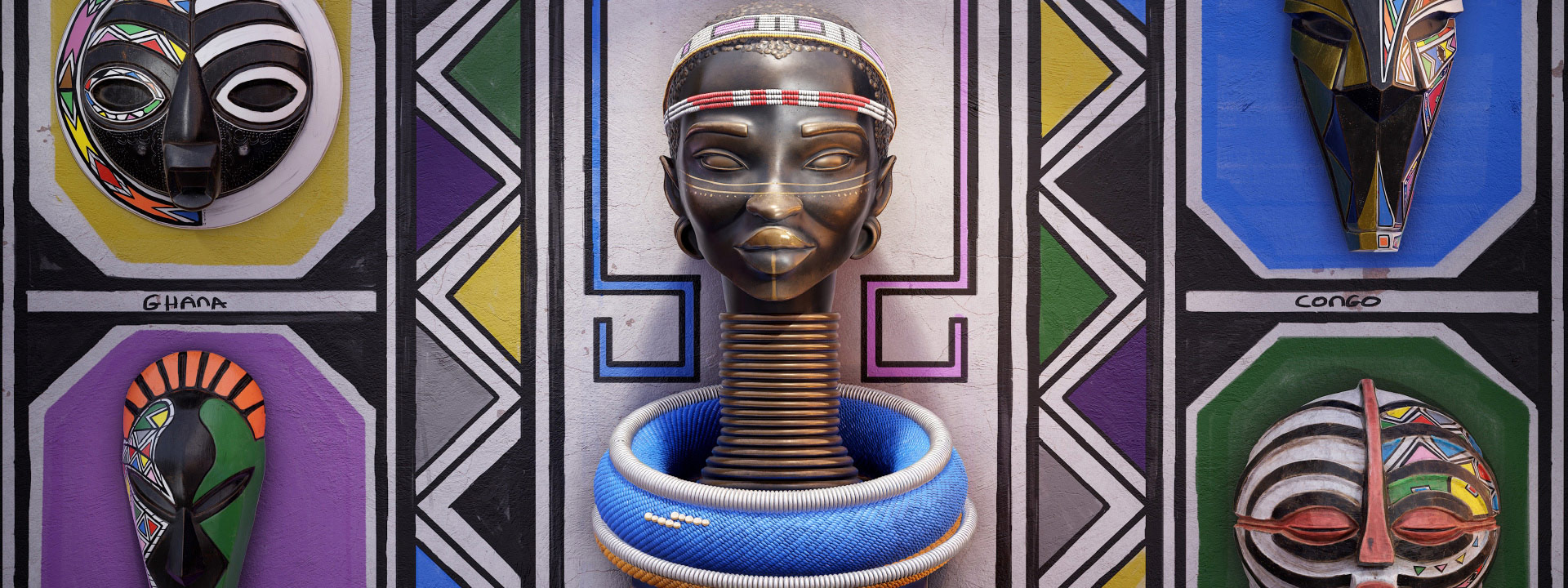 Adobe Substance 3D - Ndebele: A 3D Hommage to Esther Mahlangu