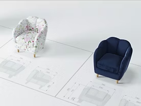3D product models of Target furniture