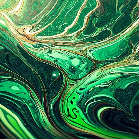 ferrofluido verde