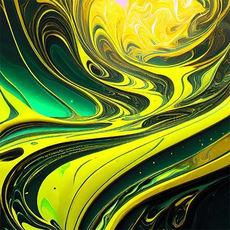 ferrofluido amarelo