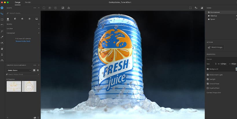 تصميم التغليف، صمم التغليف الخاص بك | Adobe Dimension
