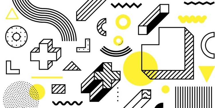 Collection of line art sketches