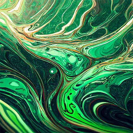 ferrofluid green