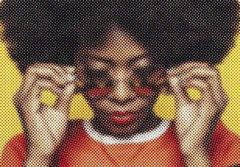 O imagine cu un filtru halftone aplicat.