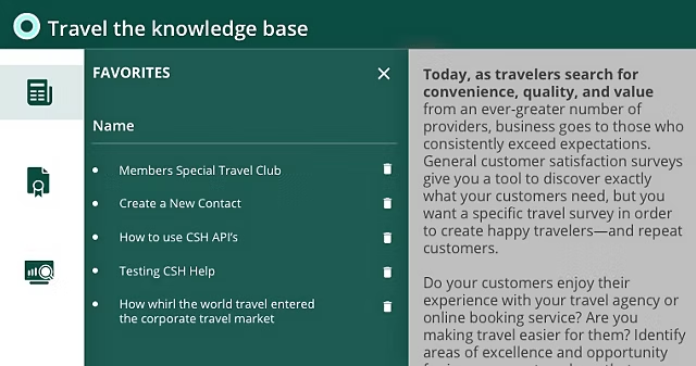 Favorites in Responsive HTML5 layouts