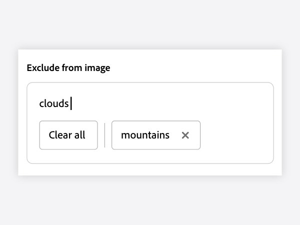 How to exclude from image in Firefly