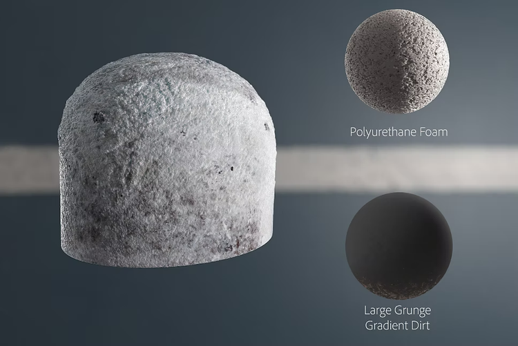 3D foam and dirt 3D textures