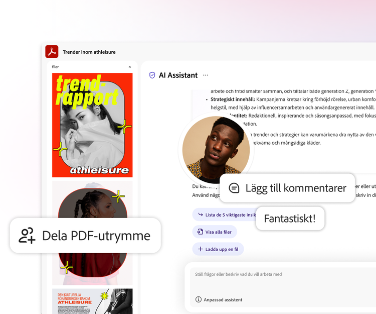 https://main--da-dc--adobecom.aem.page/dc-shared/assets/videos/acrobat/generative-ai-pdf/media_1e333cc710804d05ef085eb5562584a0c8e656d23.mp4#_autoplay1 | En grafik från Acrobat AI-assistenten föreställandes en arbetsyta med uppmaningen "Dela PDF Space".