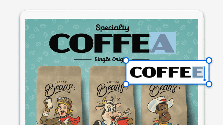 Redigera text och bilder.