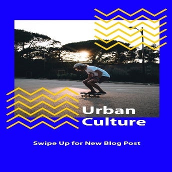 Blue and Yellow Urban Culture Instagram Story