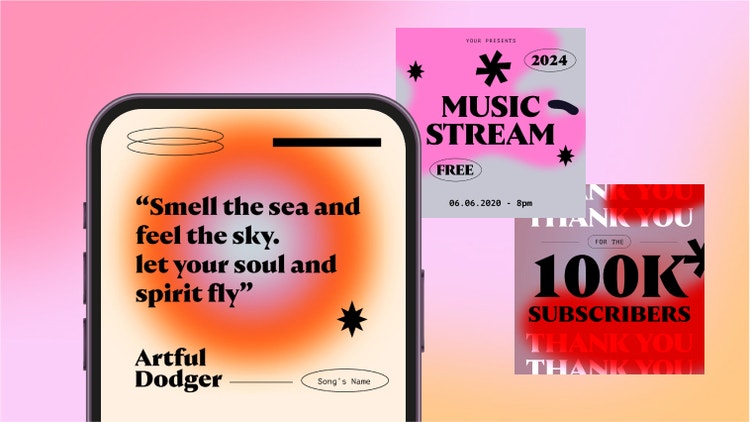 Designa oändligt skalbara ikoner, mönster och text som du enkelt kan ändra storlek på för alla användningsområden.