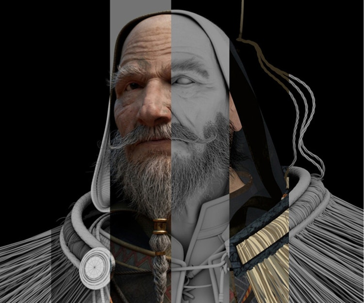 AI-genererad bild av en gammal man