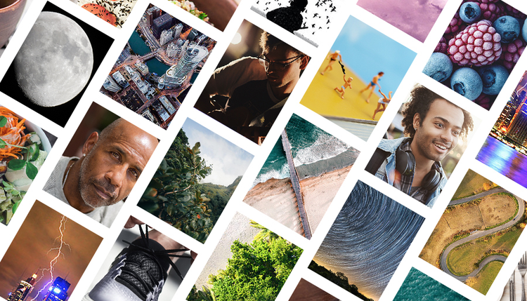 Fotografski kolaž različnih vrst fotografij