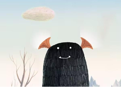 Usmievajúca sa príšerka vytvorená v aplikácii Animate