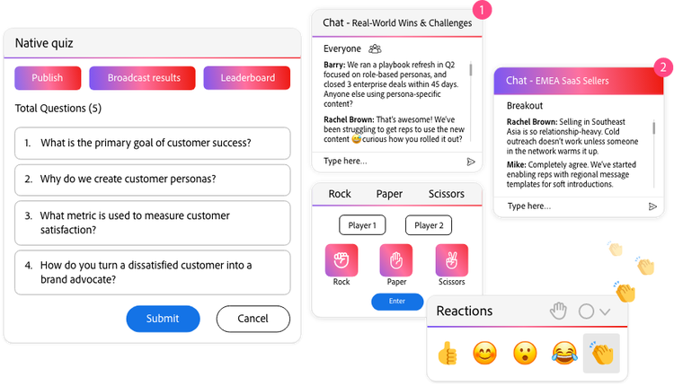 Versatile engagement tools