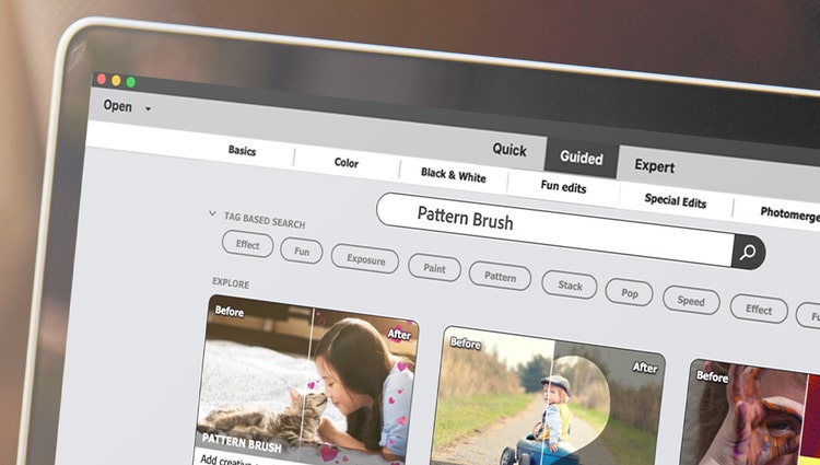 Quickly search Guided Edit options