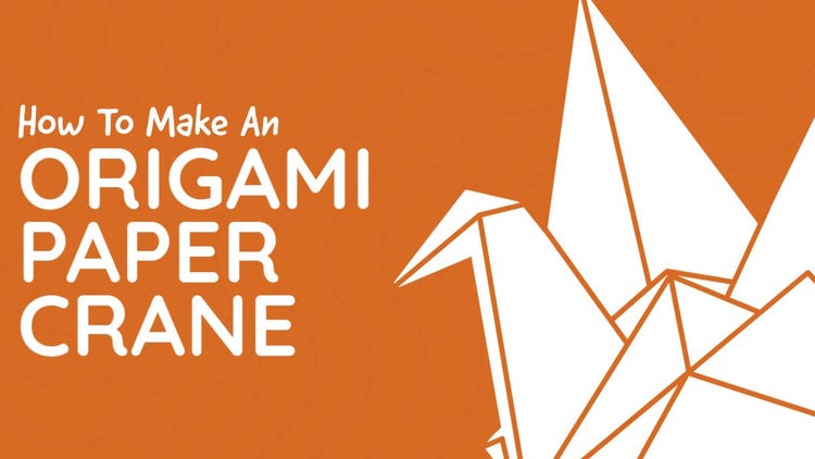 White Orange How To Make An Origami Paper Crane Youtube Thumbnail