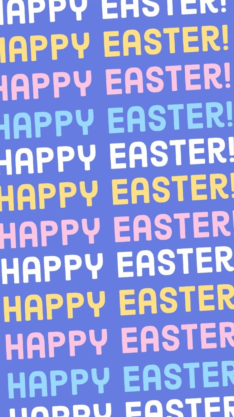 Purple, Pink & Yellow Bold Type Easter Instagram Story
