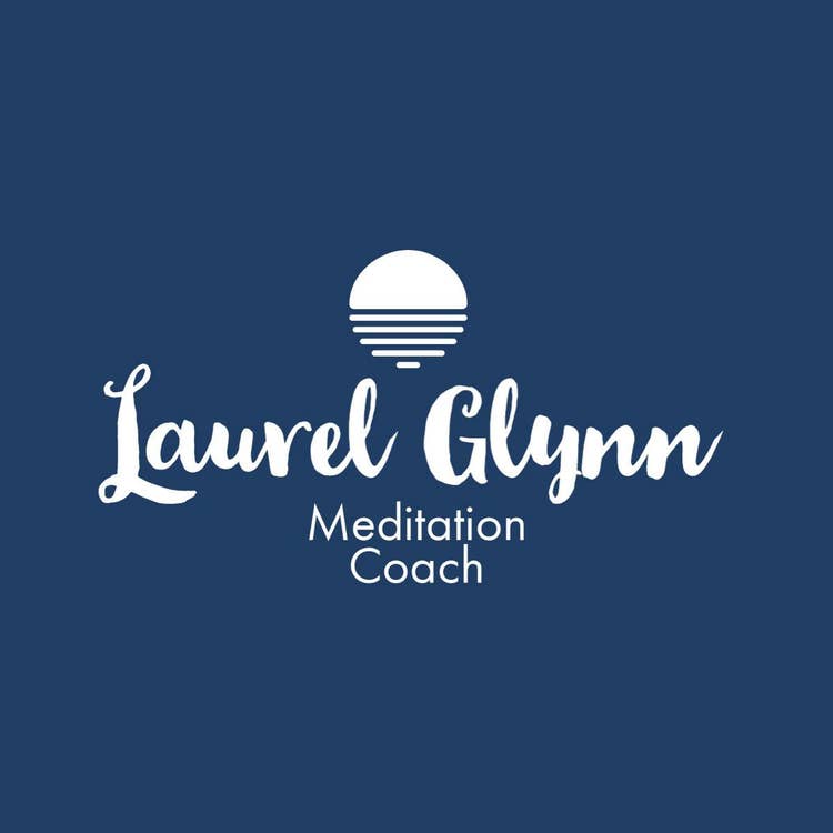 White Meditation Coach Logo