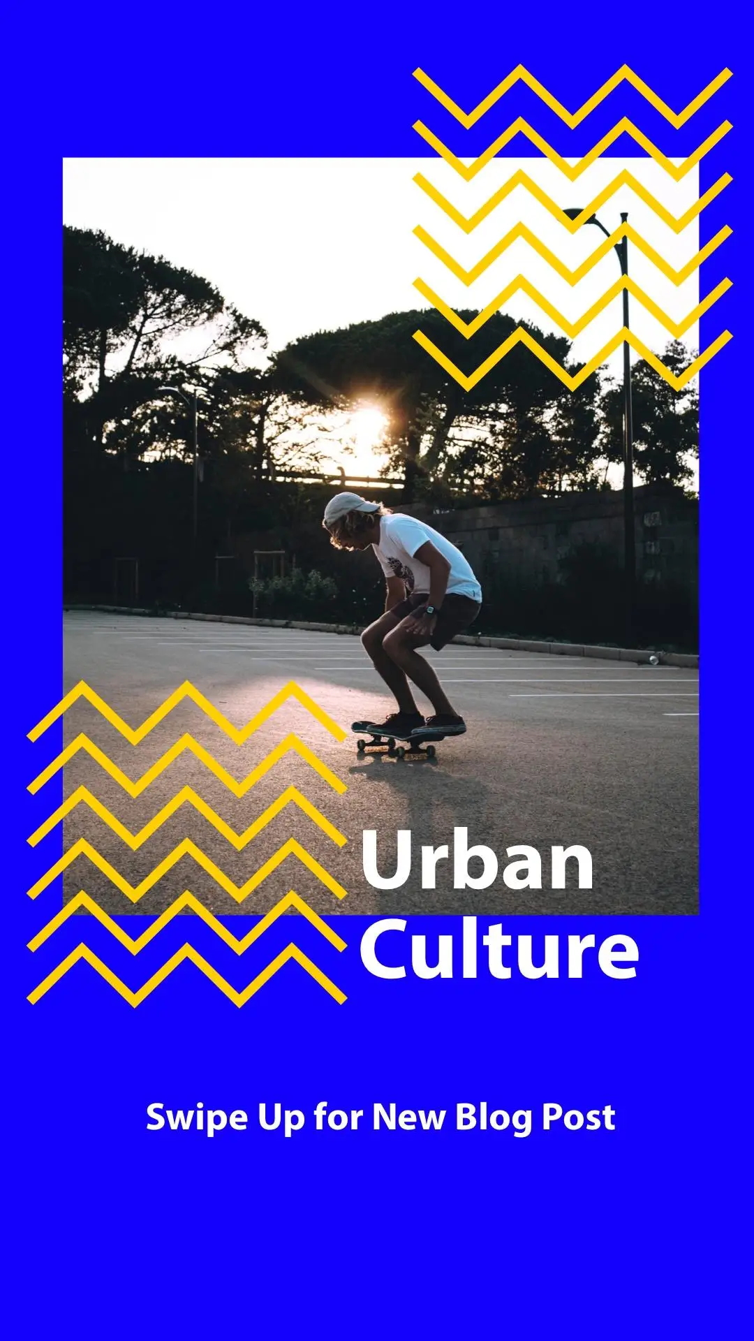 Blue and Yellow Urban Culture Instagram Story