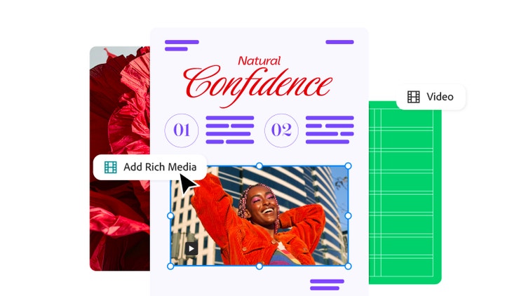 Rich media file being added to a PDF