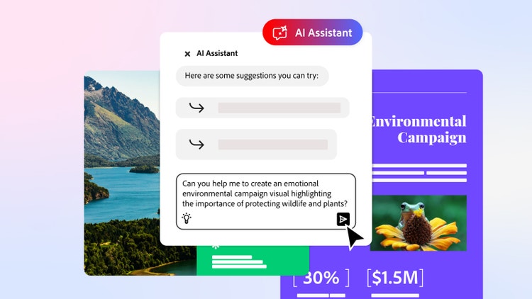 AI chatbot assistant providing suggestions