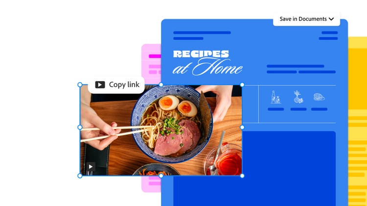 Video file being saved to a PDF document