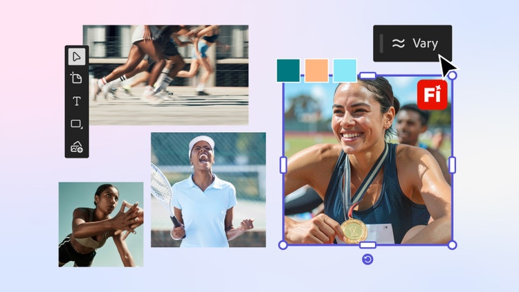 Images being compiled for a story on Acrobat