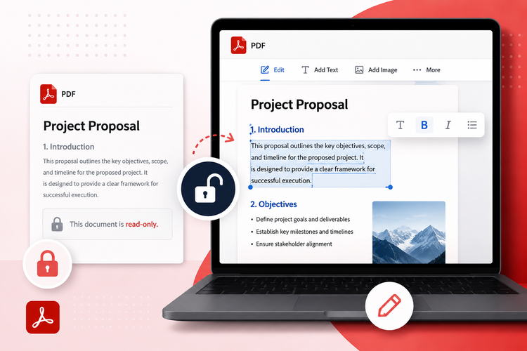 how to change a pdf from read-only
