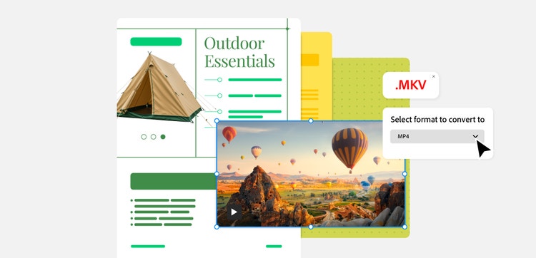 Video conversion illustration