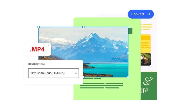 Rich media video file saved into an interactive PDF document