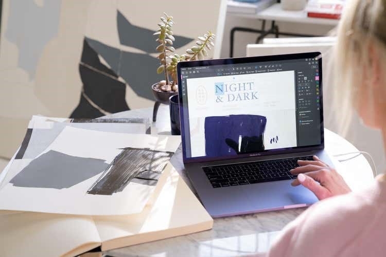 An artist in a workshop converts a PDF to a Google Doc.