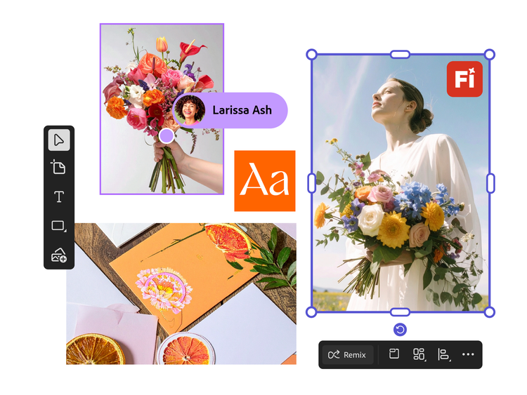 Wedding mood board examples that show ideas for an outdoor floral wedding.