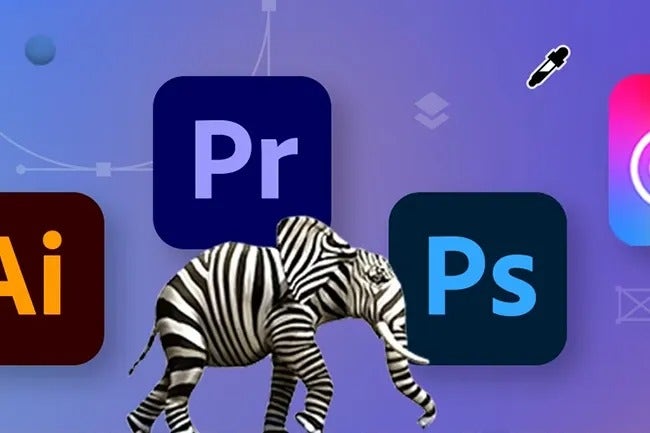 Creative Cloud showcasing 20+ industry-leading apps including Photoshop, Illustrator, and {{premiere}}