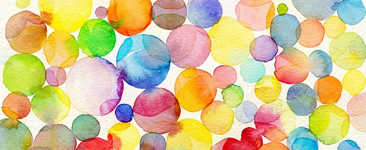 Water colour circles
