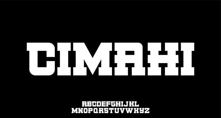 Example of slab font