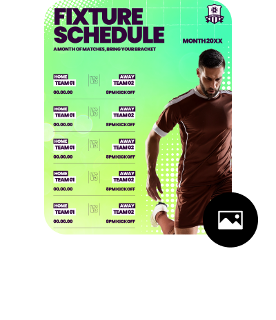 https://adobesparkpost.app.link/6LwqdZ3qQUb#_blank | Personalise the fixture schedule template