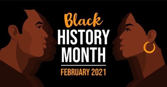 Black And Orange Black History Month Instgram Landscape
