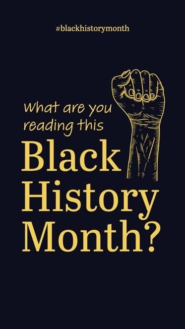 Black and Yellow Fist Black History Reading Question Interactive Instagram Story