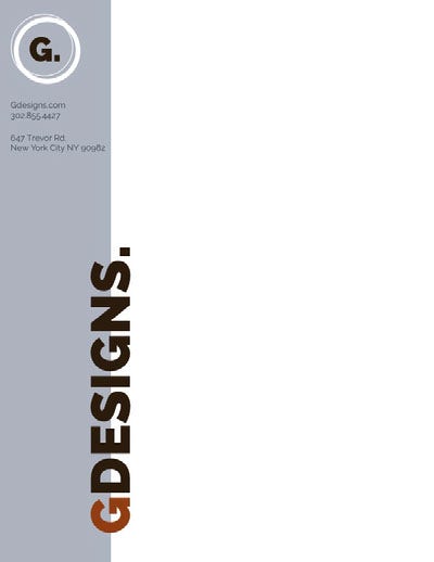 Pale Blue Creative Agency Letterhead Letterhead Examples